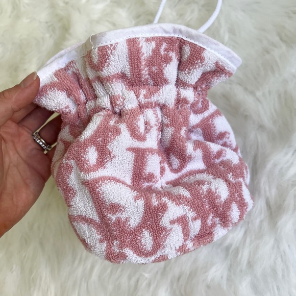 Vintage Christian Dior Terry Cloth Mini Bag in Unused Condition - Picture 5 of 8